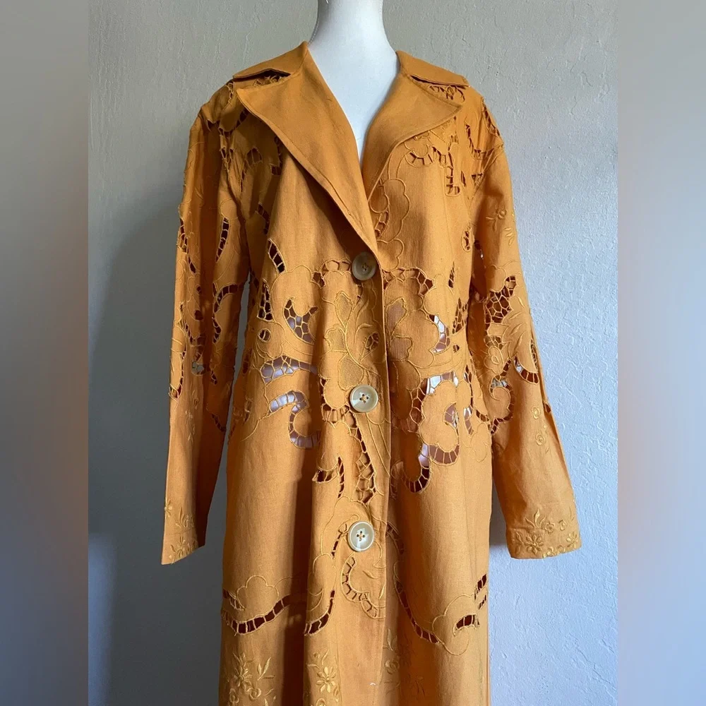 Free People embroidered trench - Picture 12 of 17